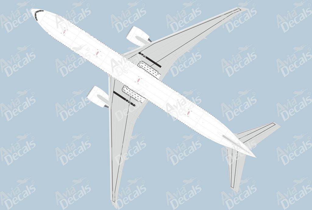 Details about   Boeing 777-300ER 1/144  Avia Decals silk Stencils Decals and Paint Masks 